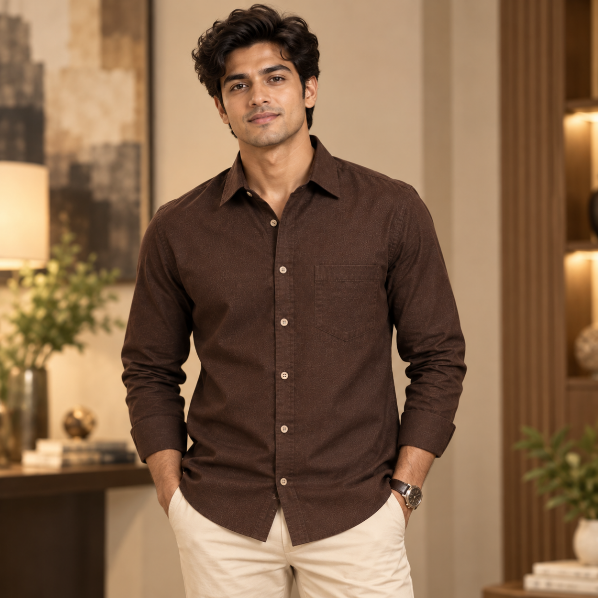 3 Men’s Plain Full Sleeve Shirts |  S1