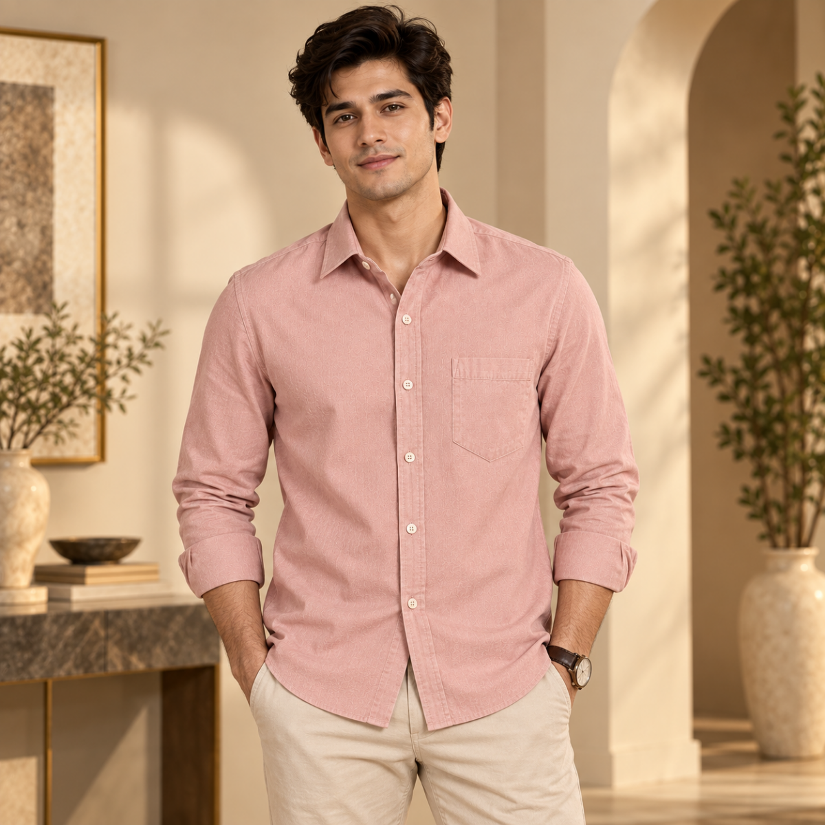 3 Men’s Plain Full Sleeve Shirts |  S1