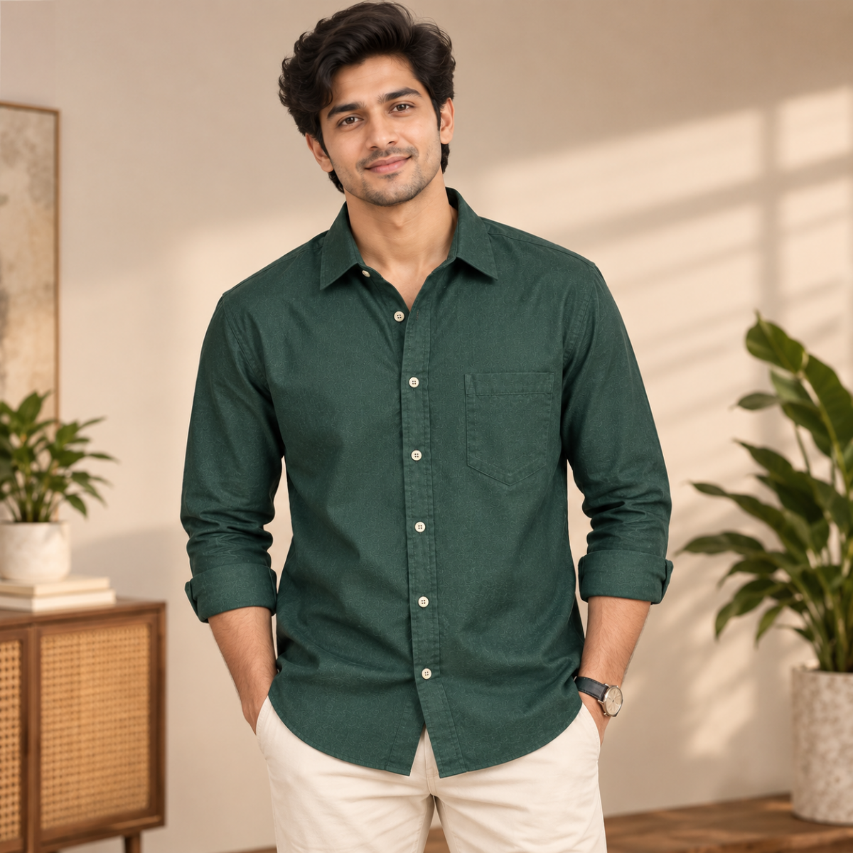 3 Men’s Plain Full Sleeve Shirts |  S1